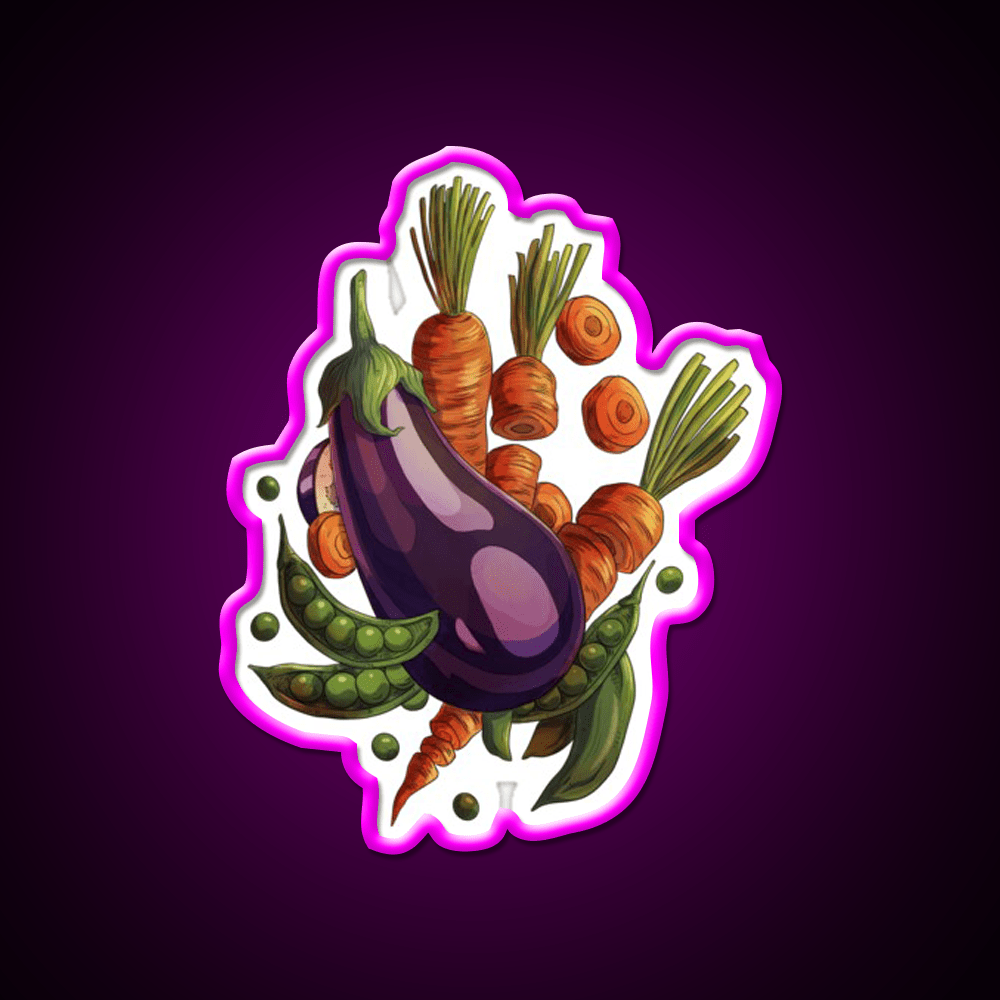 Veggies Snack Food Led Neon Sign Rgb Color - Shineneon