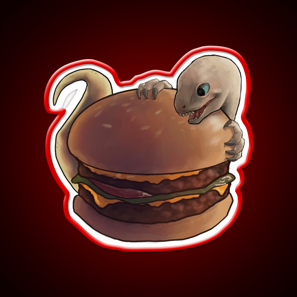Velociburger Fast Food Led Neon Sign For Burger Place Rgb Color - Shineneon