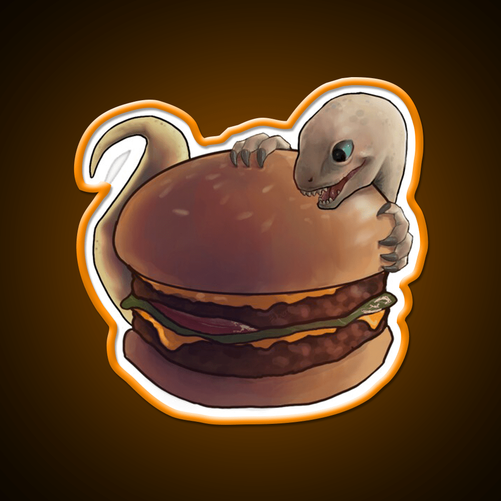 Velociburger Fast Food Led Neon Sign For Burger Place Rgb Color - Shineneon
