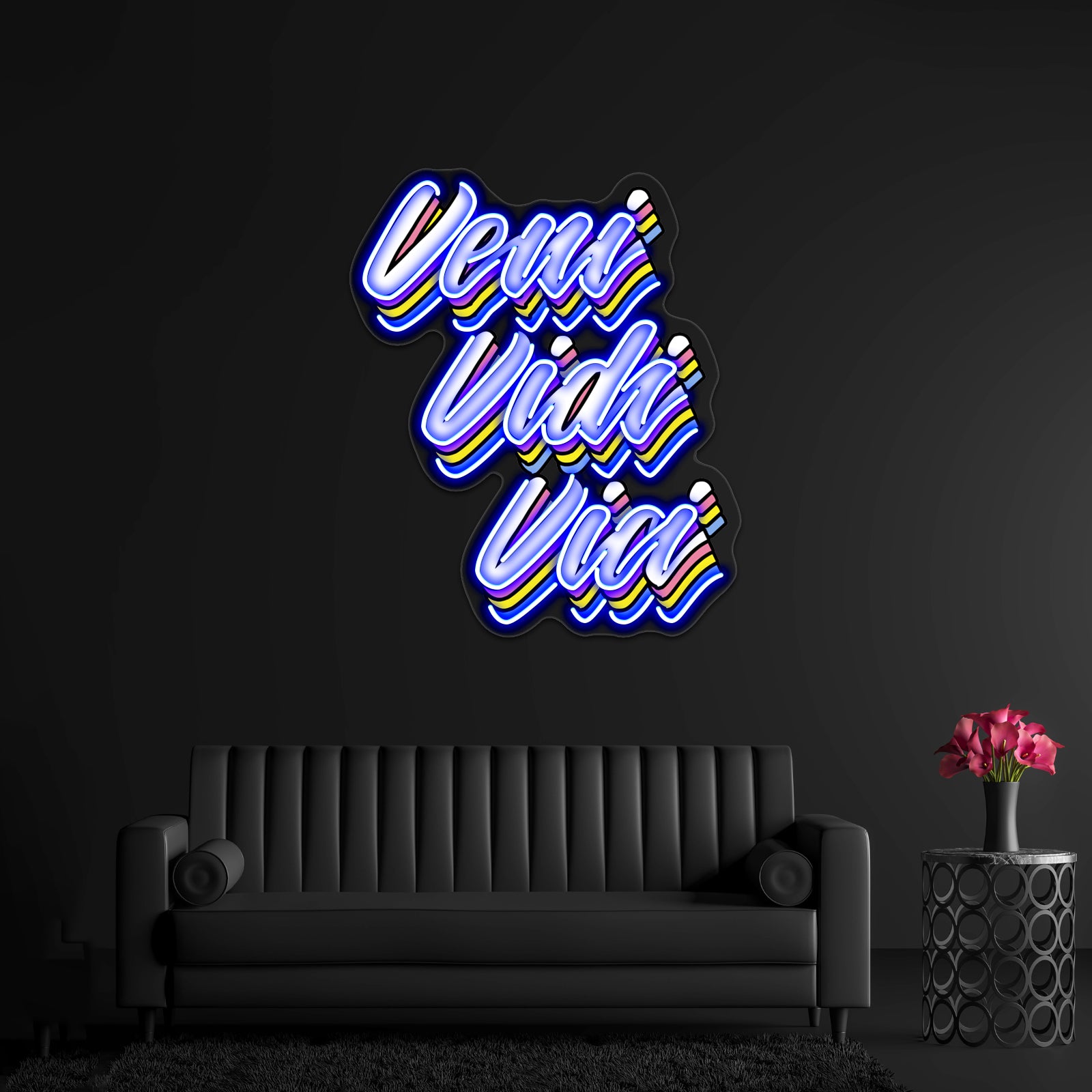 Veni Vidi Vici Pop Latin Artwork Neon Signs Custom | Shineneon