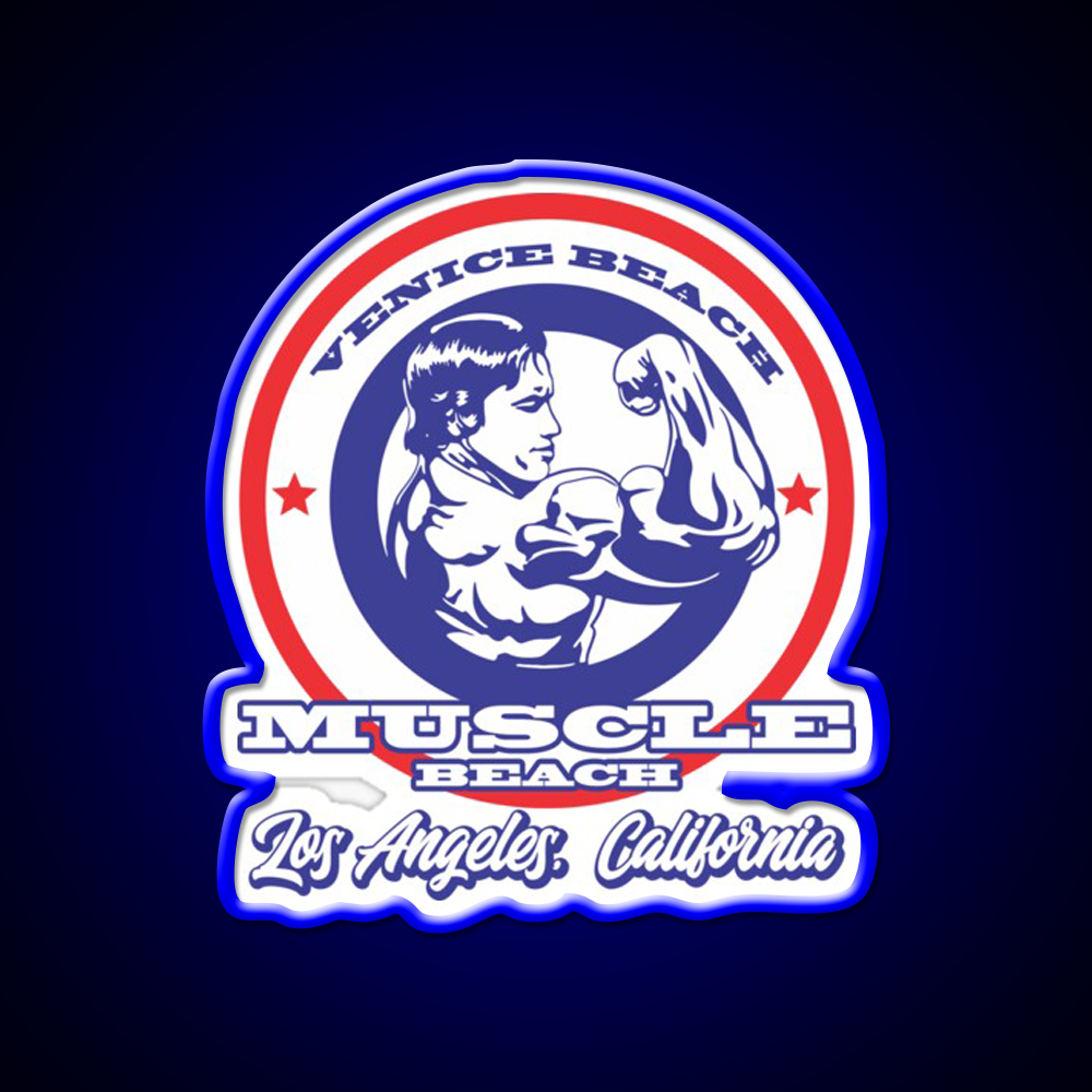 Venice Beach Arnold Schwarzenegger Gym Fitness Led Neon Sign Gym Sign Rgb Color - LED neon sign view 5