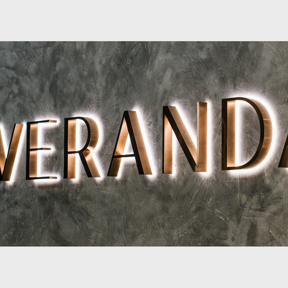 Verand 3D Backlit Channel Letters Led Light Sign - Shineneon