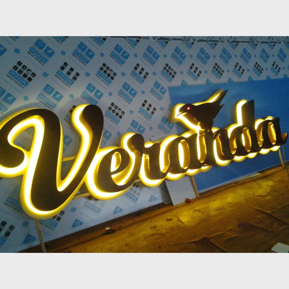 Veranda 3D Backlit Channel Letters Led Light Sign - Shineneon
