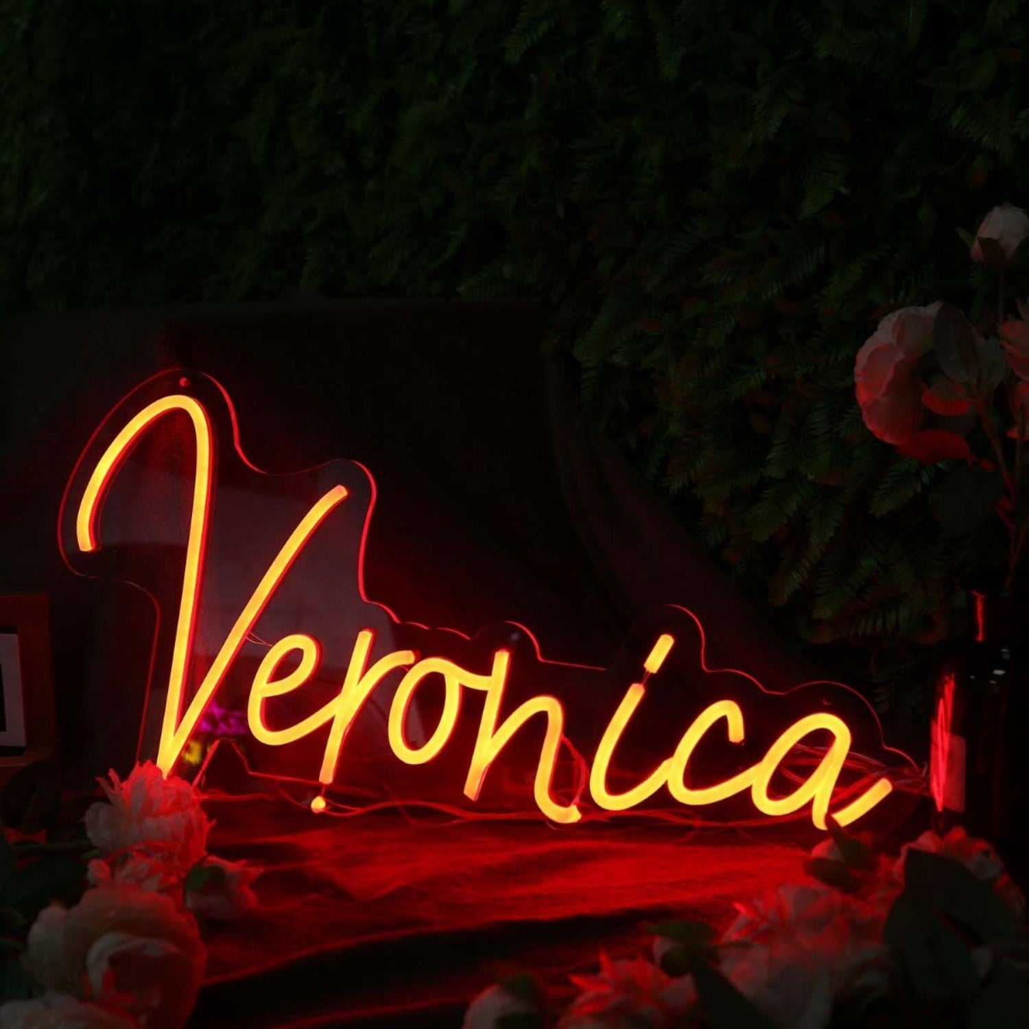 Veronica Orange Led Neon Sign - Shineneon