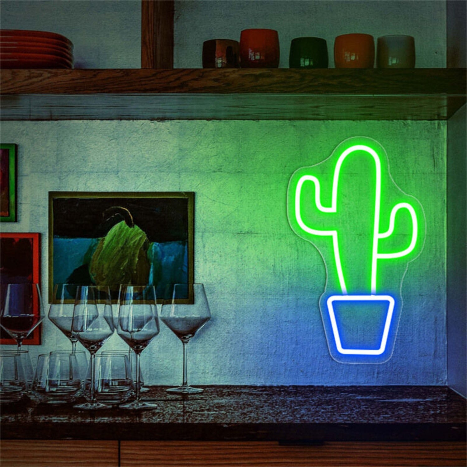Versatile Cactus Led Neon Sign For Home Decor | Shineneon
