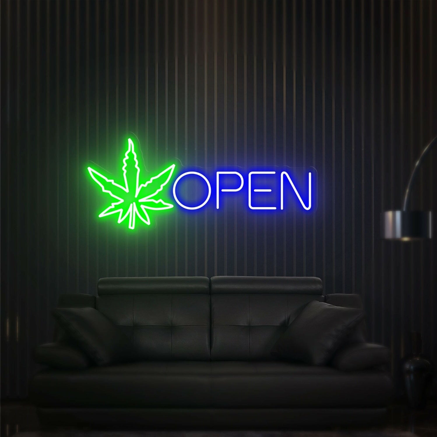 Versatile Open Cannabis Led Neon Sign Wall Art For Chic Home Decor | Shineneon