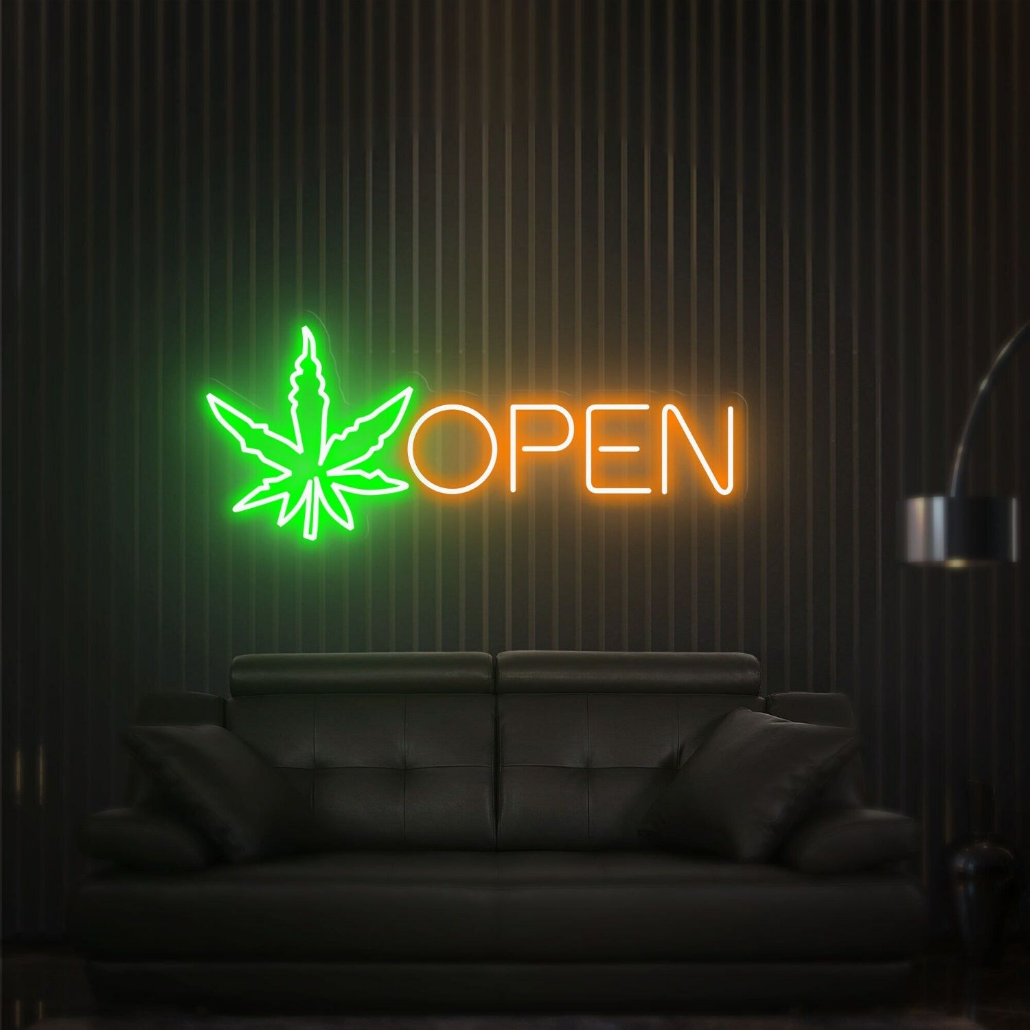 Versatile Open Cannabis Led Neon Sign Wall Art For Chic Home Decor | Shineneon