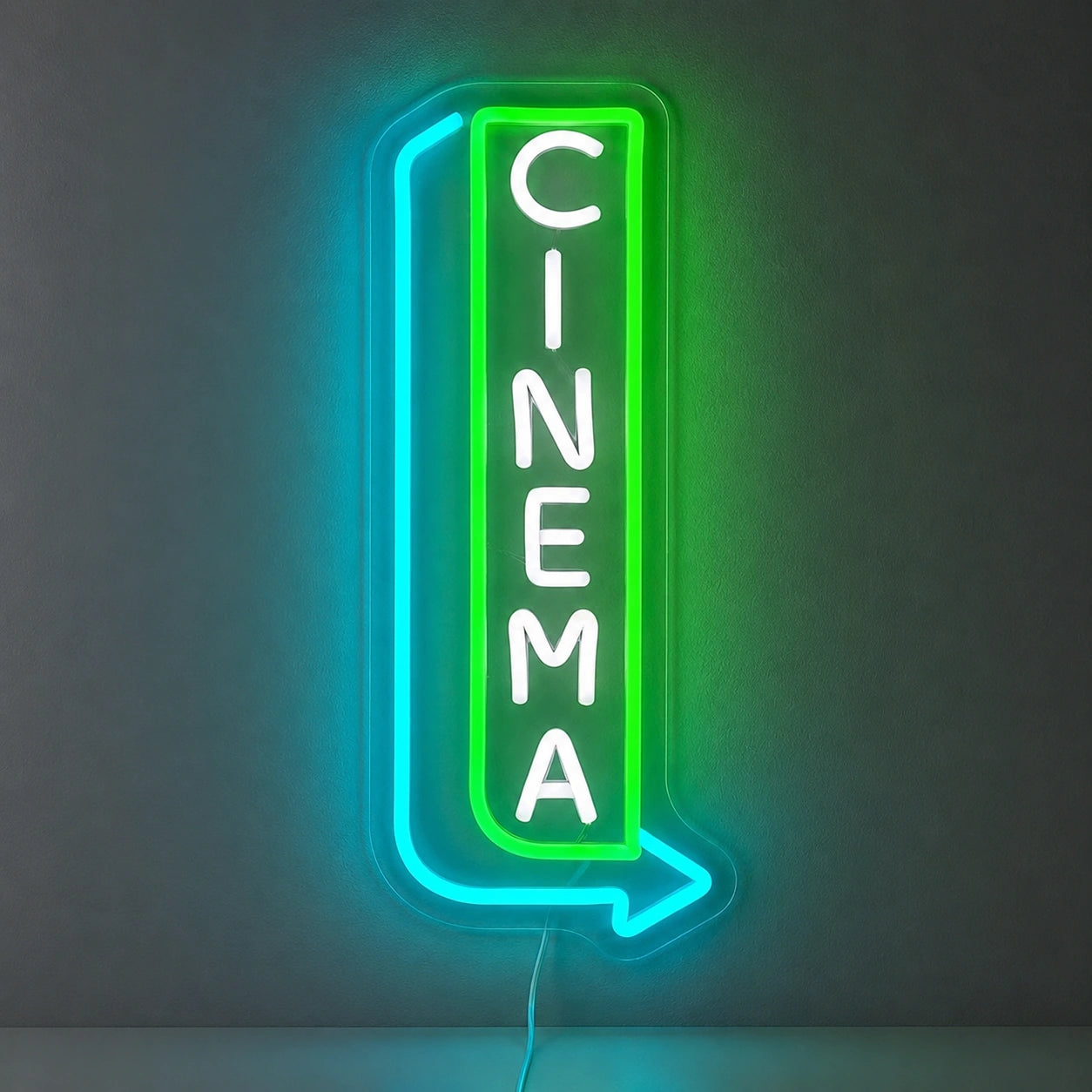 Vertical Cinema Arrow Neon Sign LED Neon Sign main product image