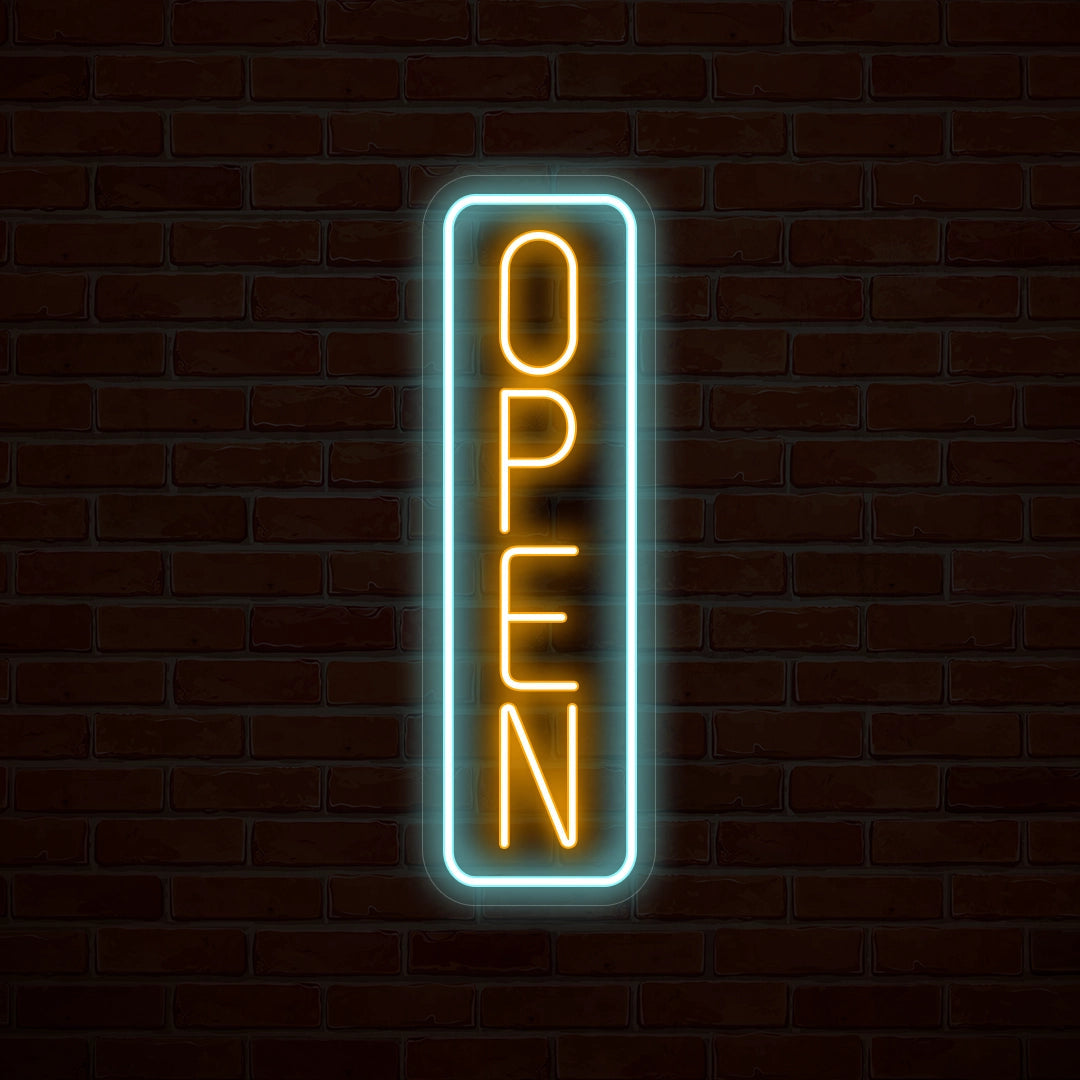 Vertical Open Multicolor Led Neon Sign | Shineneon