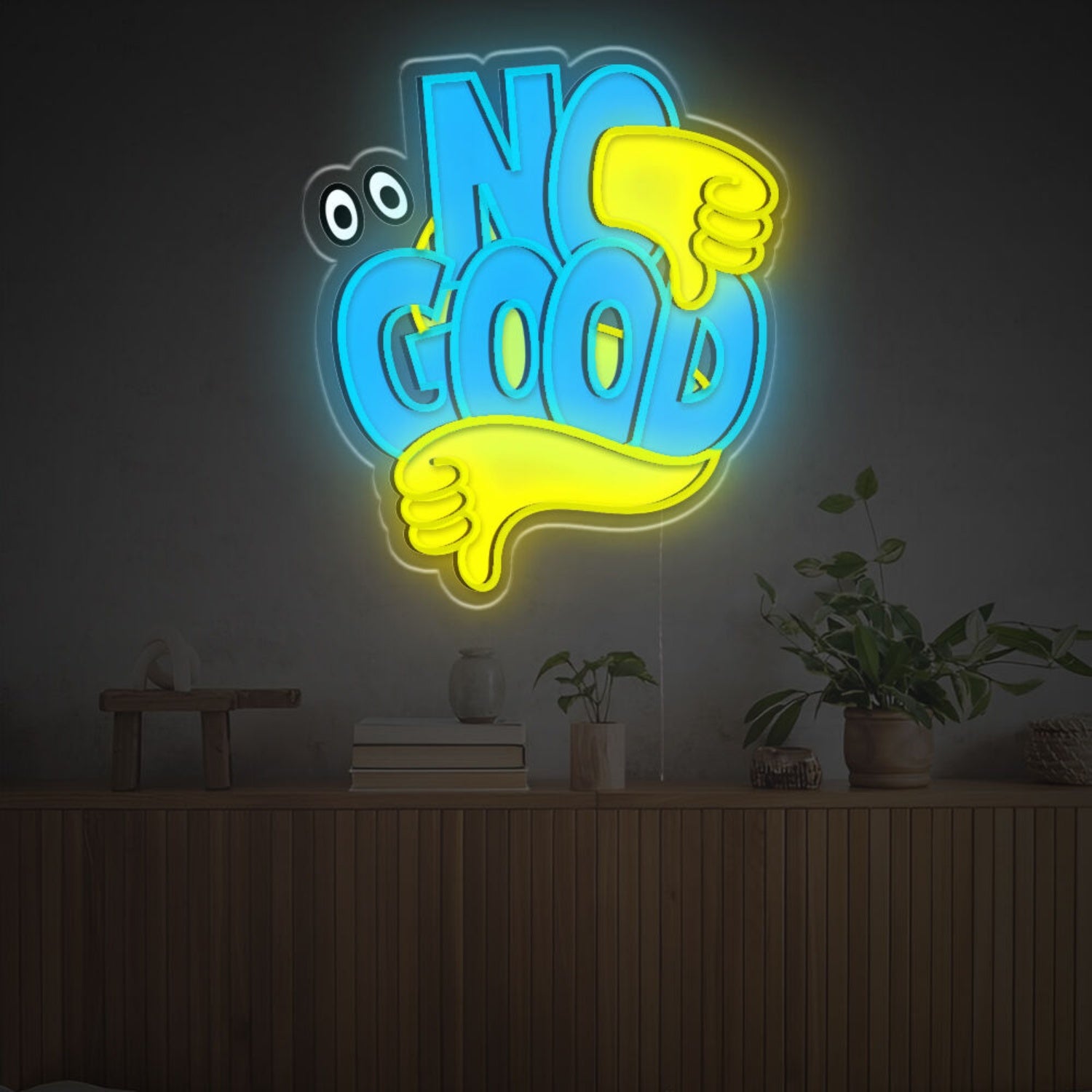 Vibrant Glow Of No Good Led Neon Acrylic Artwork | Shineneon