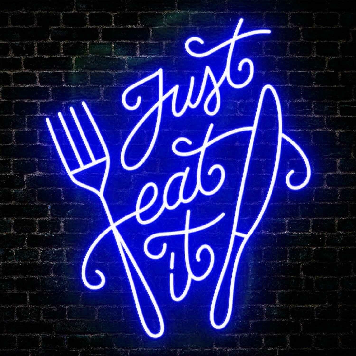 Vibrant Just Eat It Restaurant Led Neon Sign | Shineneon