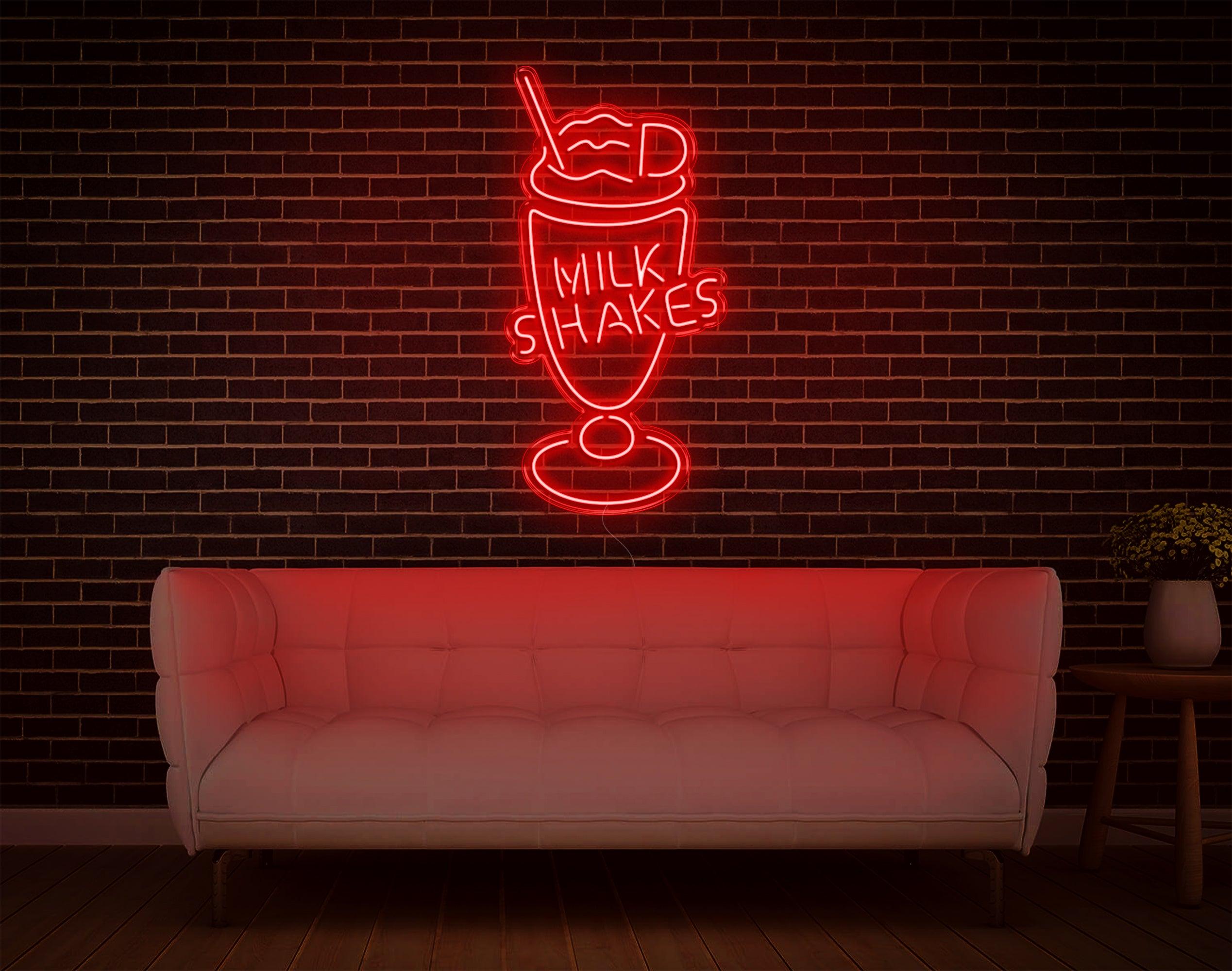 Vibrant Milk Shakes Led Neon Sign For Cafe And Home Decor | Shineneon
