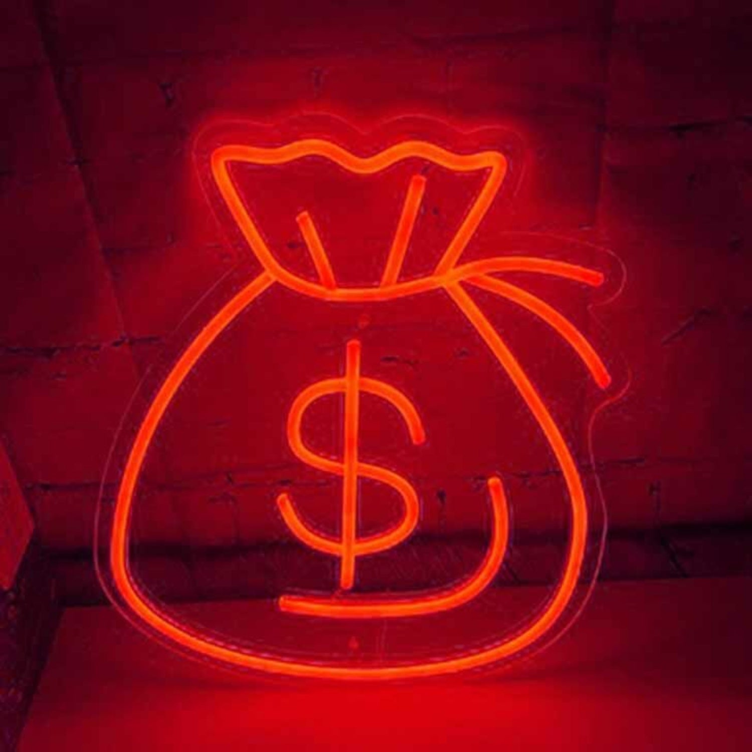 Vibrant Money Bag Led Neon Sign | Shineneon