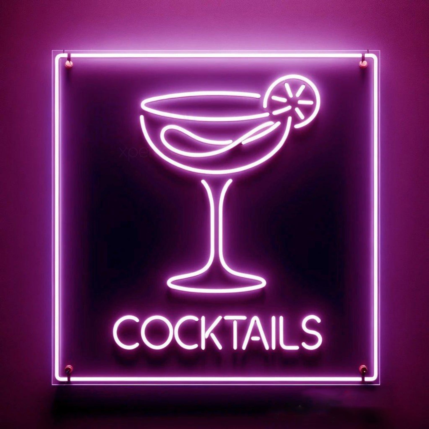 Vibrant Purple Cocktail Led Neon Sign For Modern Bar Decor | Shineneon