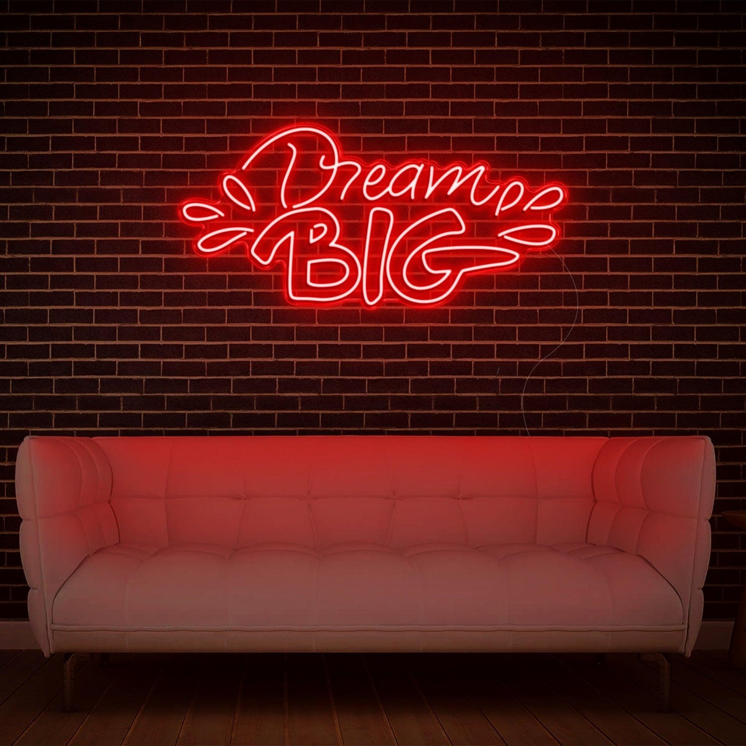 Vibrant Yellow Dream Big Led Neon Sign For Cozy Home Studio Decor | Shineneon