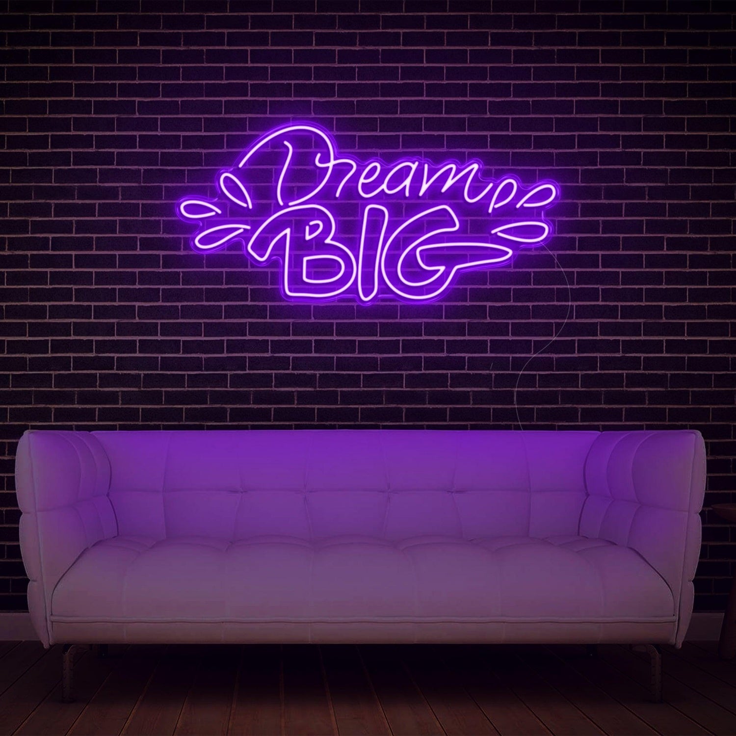 Vibrant Yellow Dream Big Led Neon Sign For Cozy Home Studio Decor | Shineneon