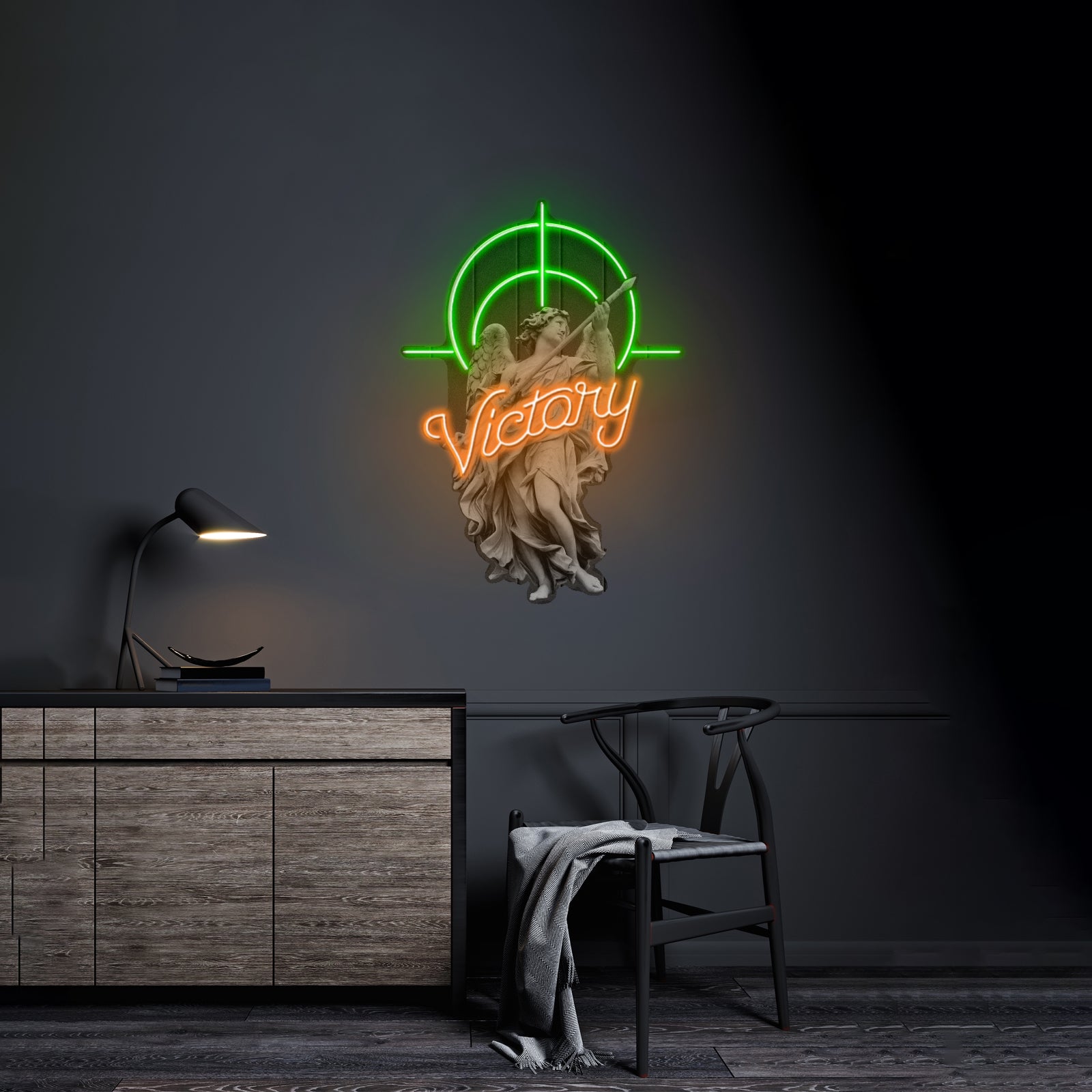 Victory Angel Custom Led Signs Artwork For Sale