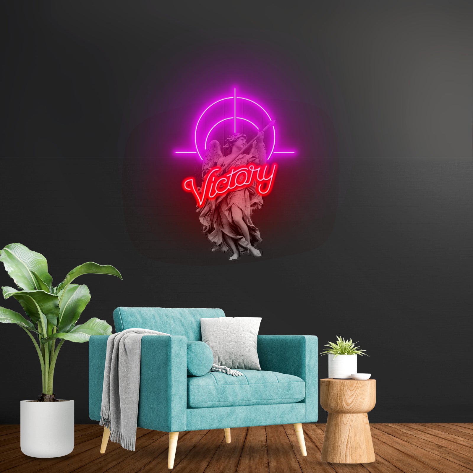 Victory Angel Custom Led Signs Artwork For Sale