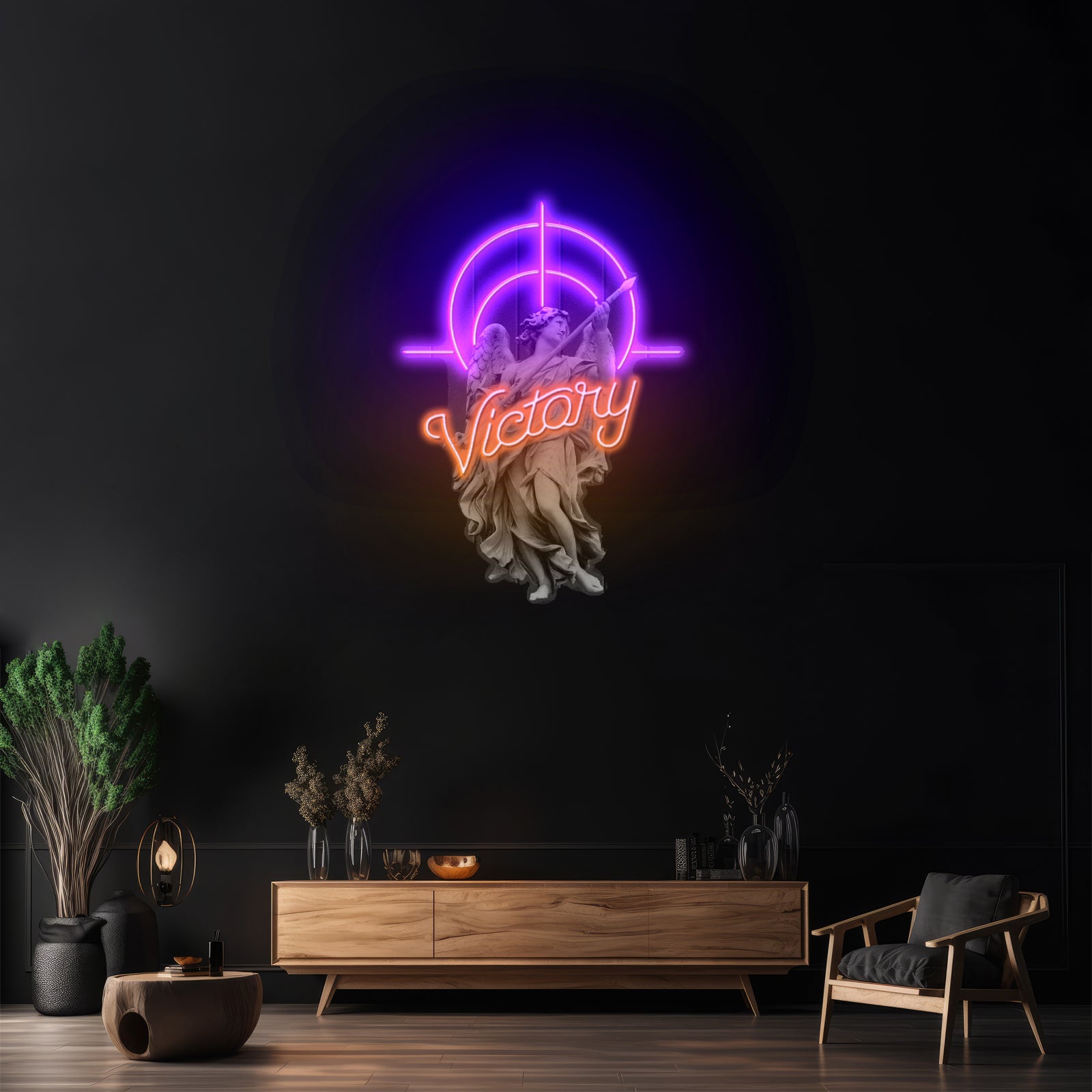 Victory Angel Custom Led Signs Artwork For Sale