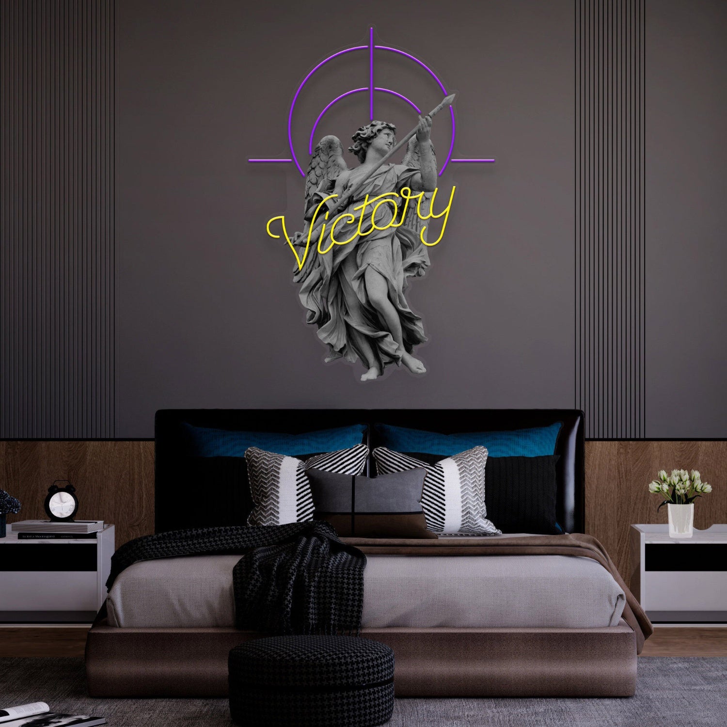 Victory Angel Led Uv Neon Sign | Shineneon