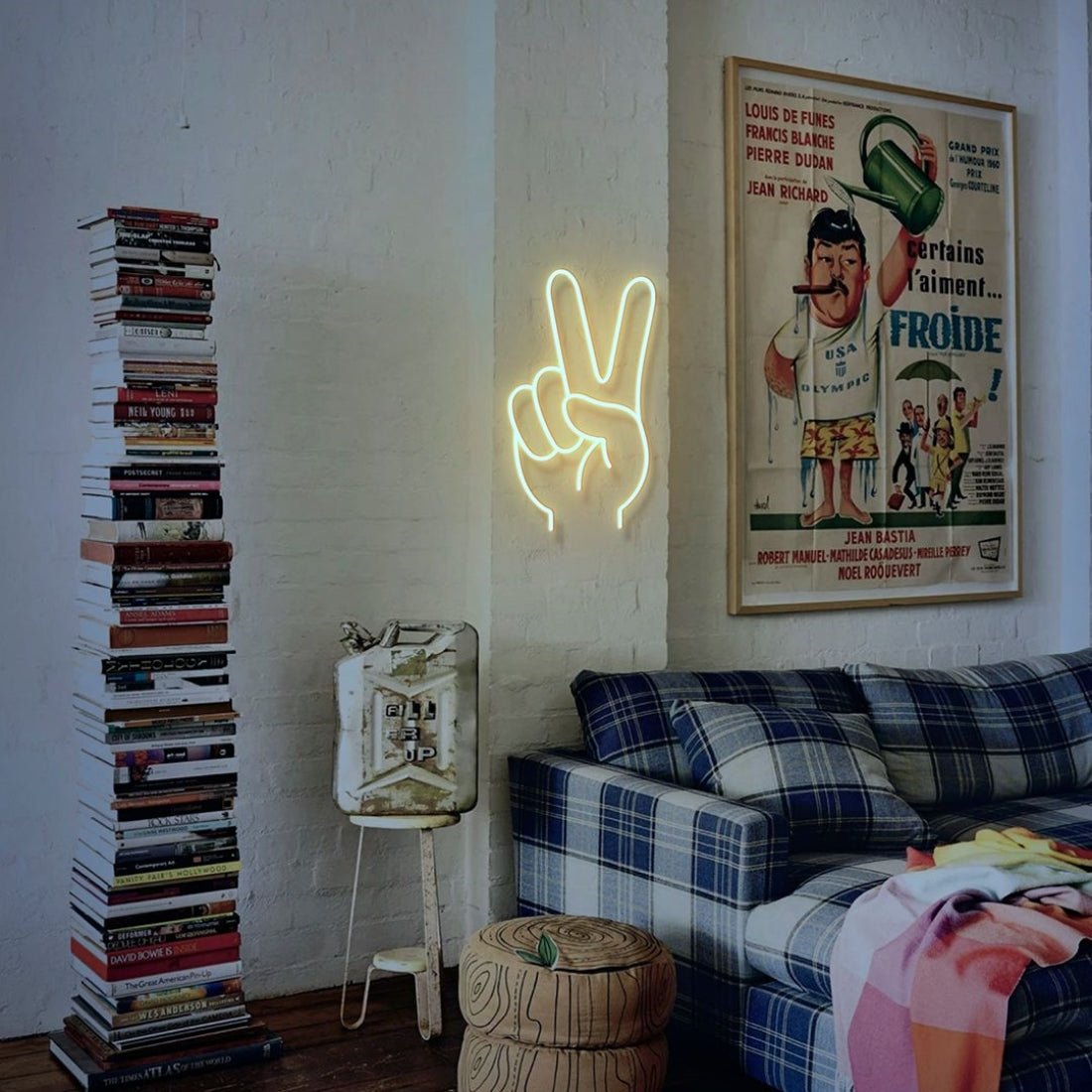 Victory Gesture V Led Sign Business Neon Sign - Shineneon