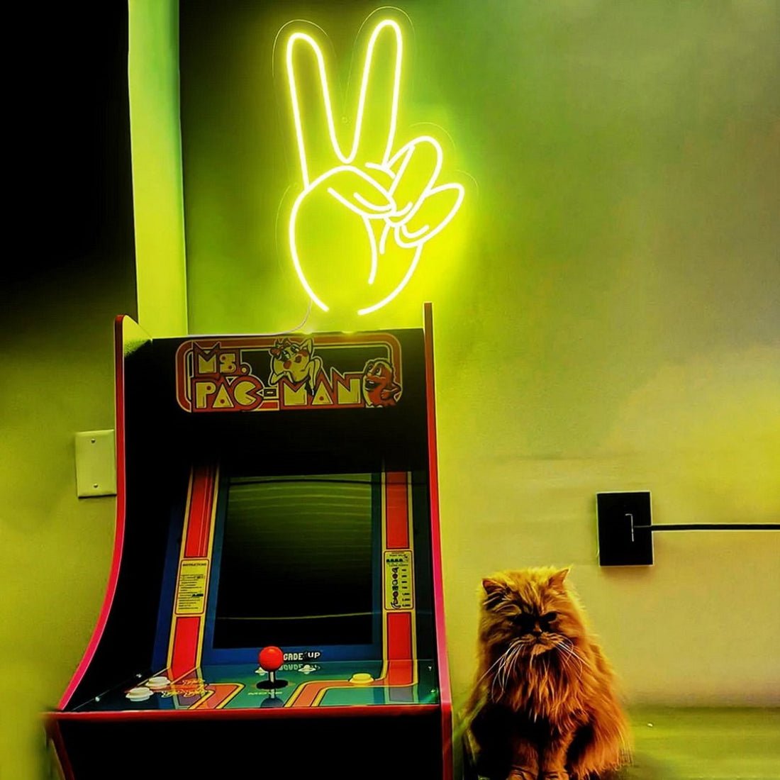 Victory Hand Led Sign Business Neon Sign - Shineneon