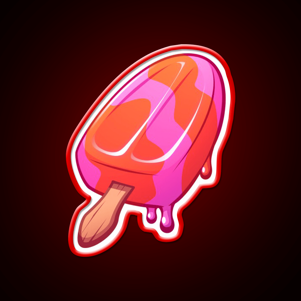 Video Game Popsicle Fruity Snack Food Led Neon Sign Rgb Color - Shineneon