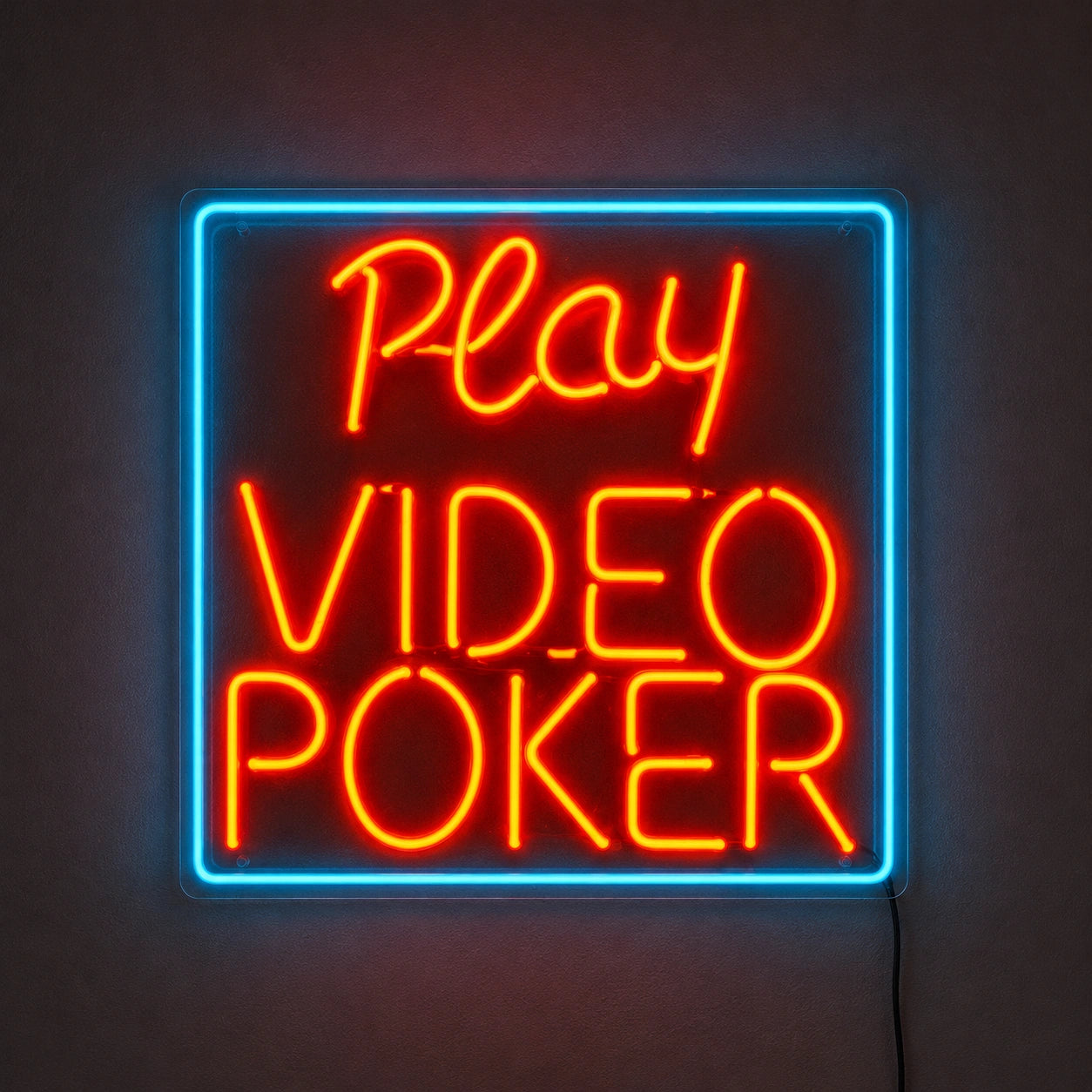 Video Poker Neon Sign LED Neon Sign main product image