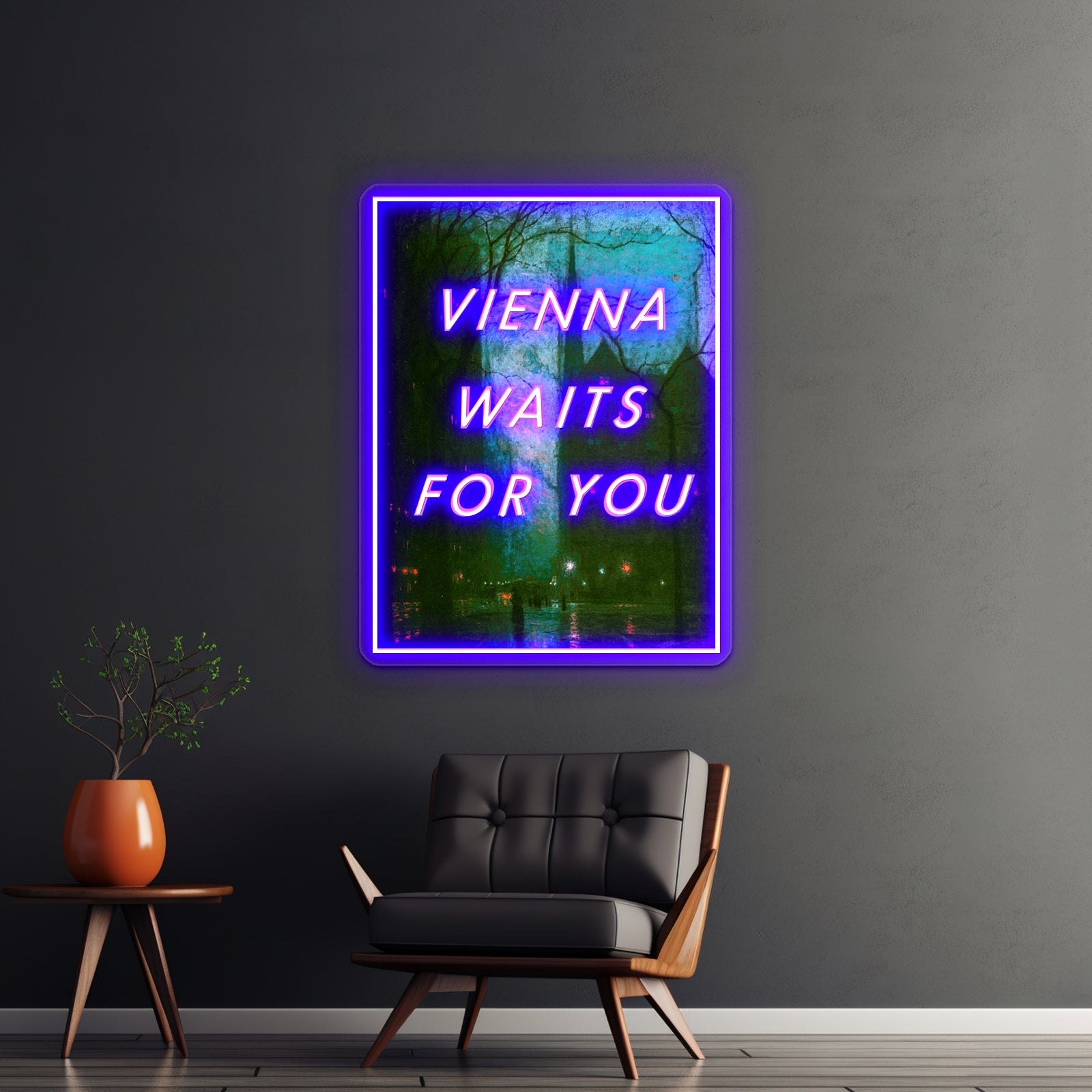 Vienna Waits For You Artwork Neon Signs Custom | Shineneon