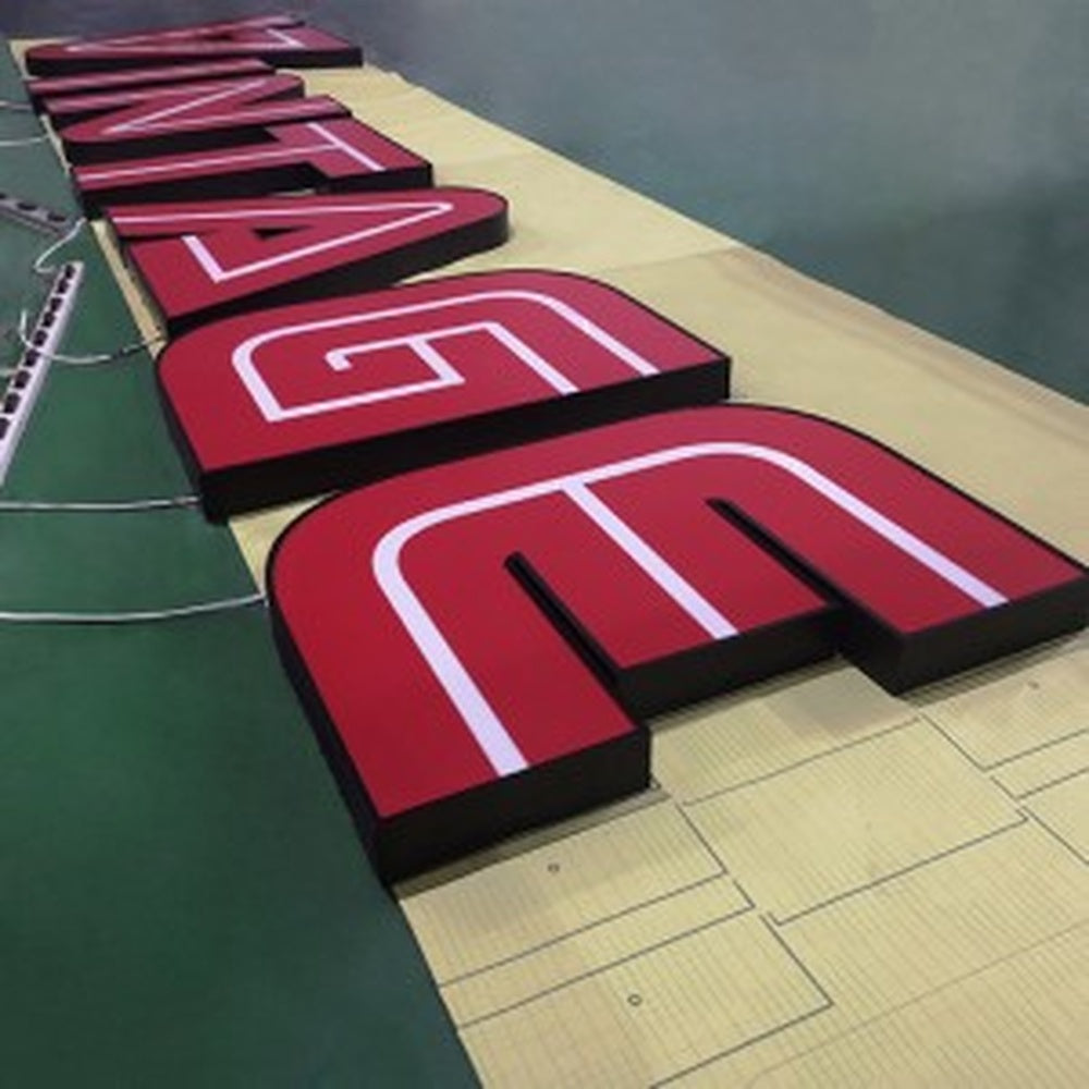 Vintage 3D Frontlit Channel Letters Led Light Sign