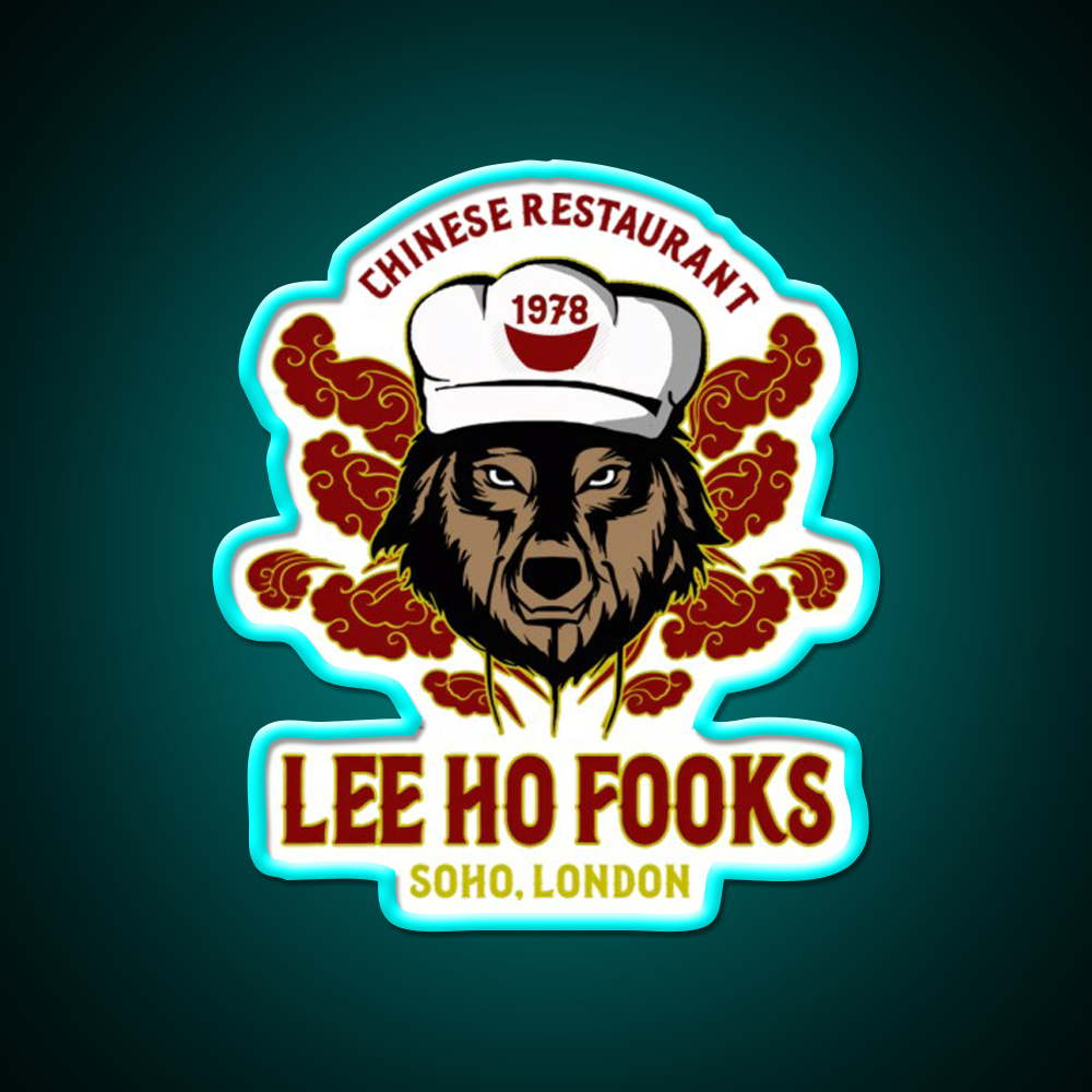 Vintage 90S Chinese Food Asian Cultural Led Neon Sign Rgb Color