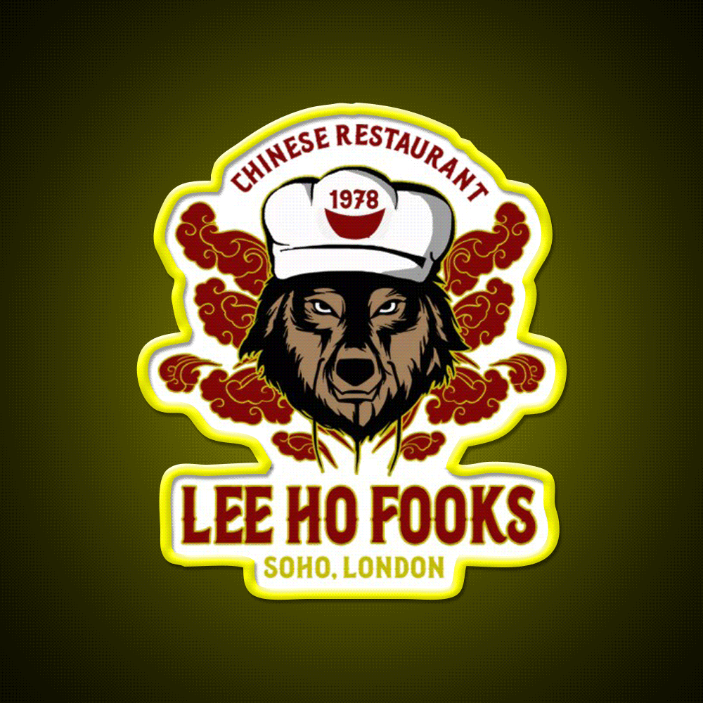 Vintage 90S Chinese Food Asian Cultural Led Neon Sign Rgb Color