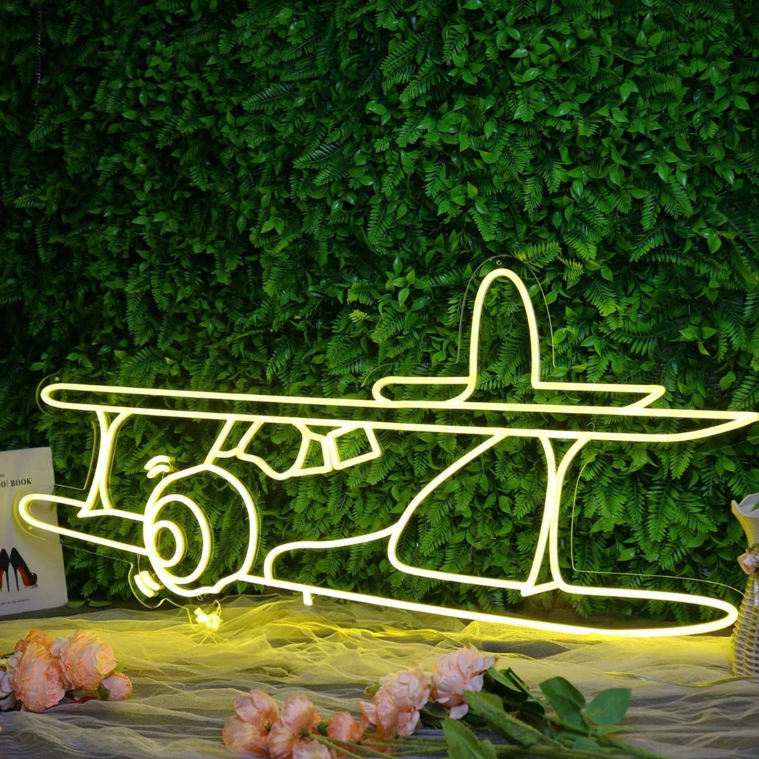 Vintage Aircraft Yellow Led Neon Sign - Shineneon