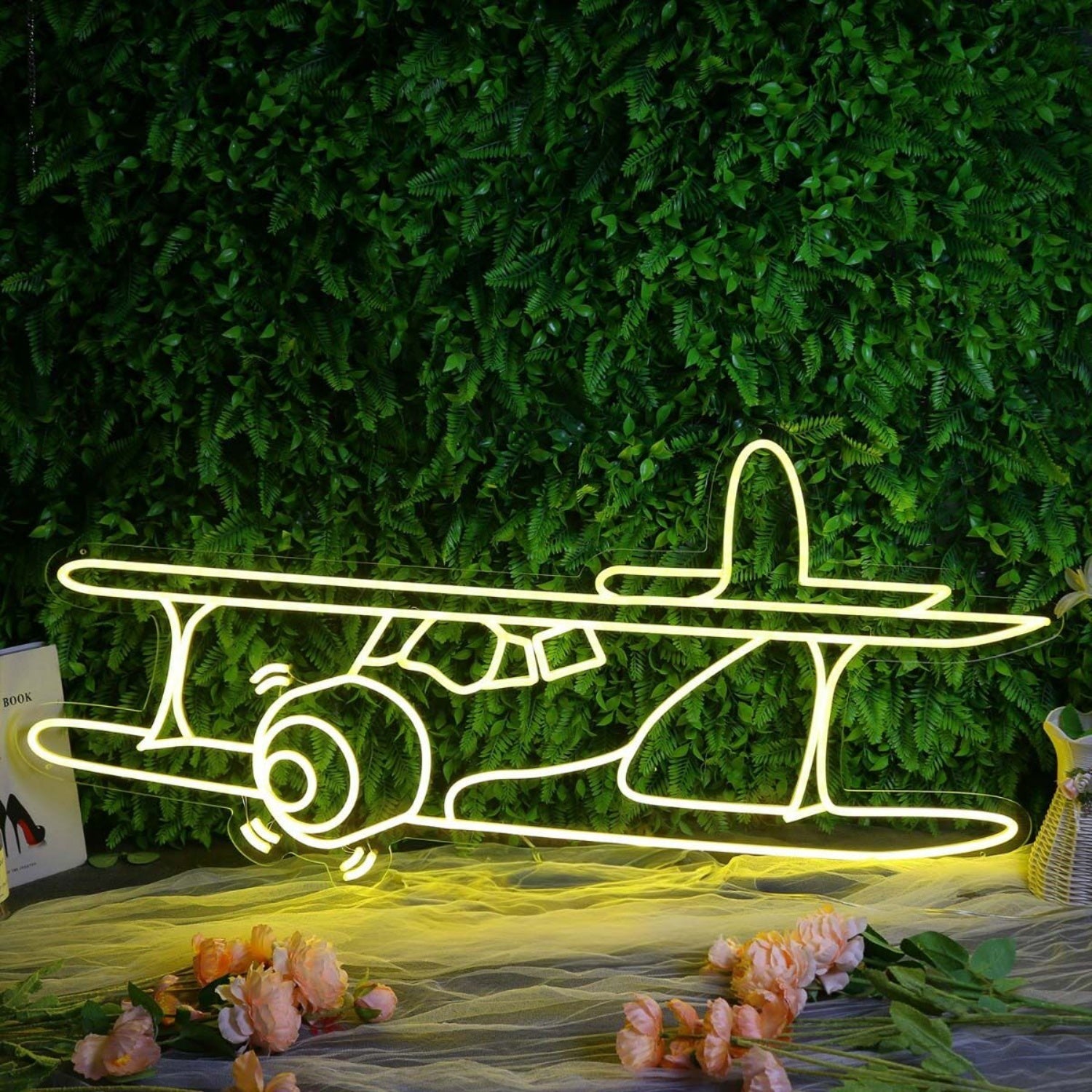 Vintage Aircraft Yellow Led Neon Sign - Shineneon