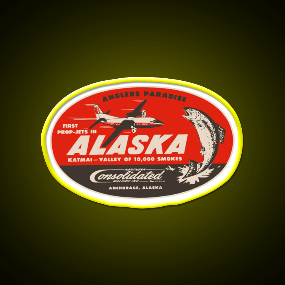 Vintage Alaska Airlines Whiskey Drink Bar Led Neon Sign Rgb Color - Shineneon
