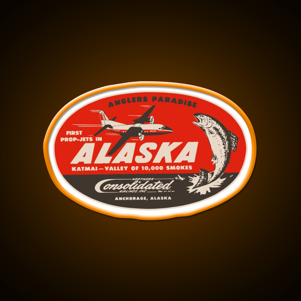 Vintage Alaska Airlines Whiskey Drink Bar Led Neon Sign Rgb Color - Shineneon