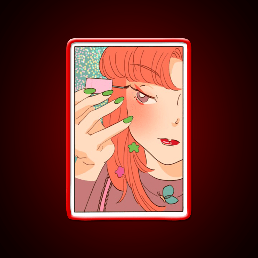 Vintage Anime Nail Salon Led Neon Sign Rgb Color - Shineneon