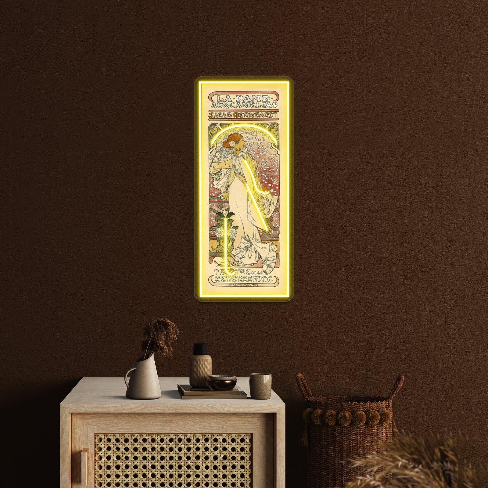 Vintage Art Nouveau Painting Wall Artwork Neon Signs | Shineneon