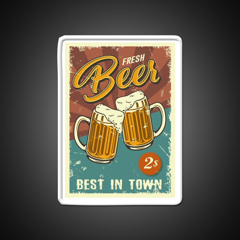 Vintage Beer Man Cave Bar Led Neon Sign Rgb Color