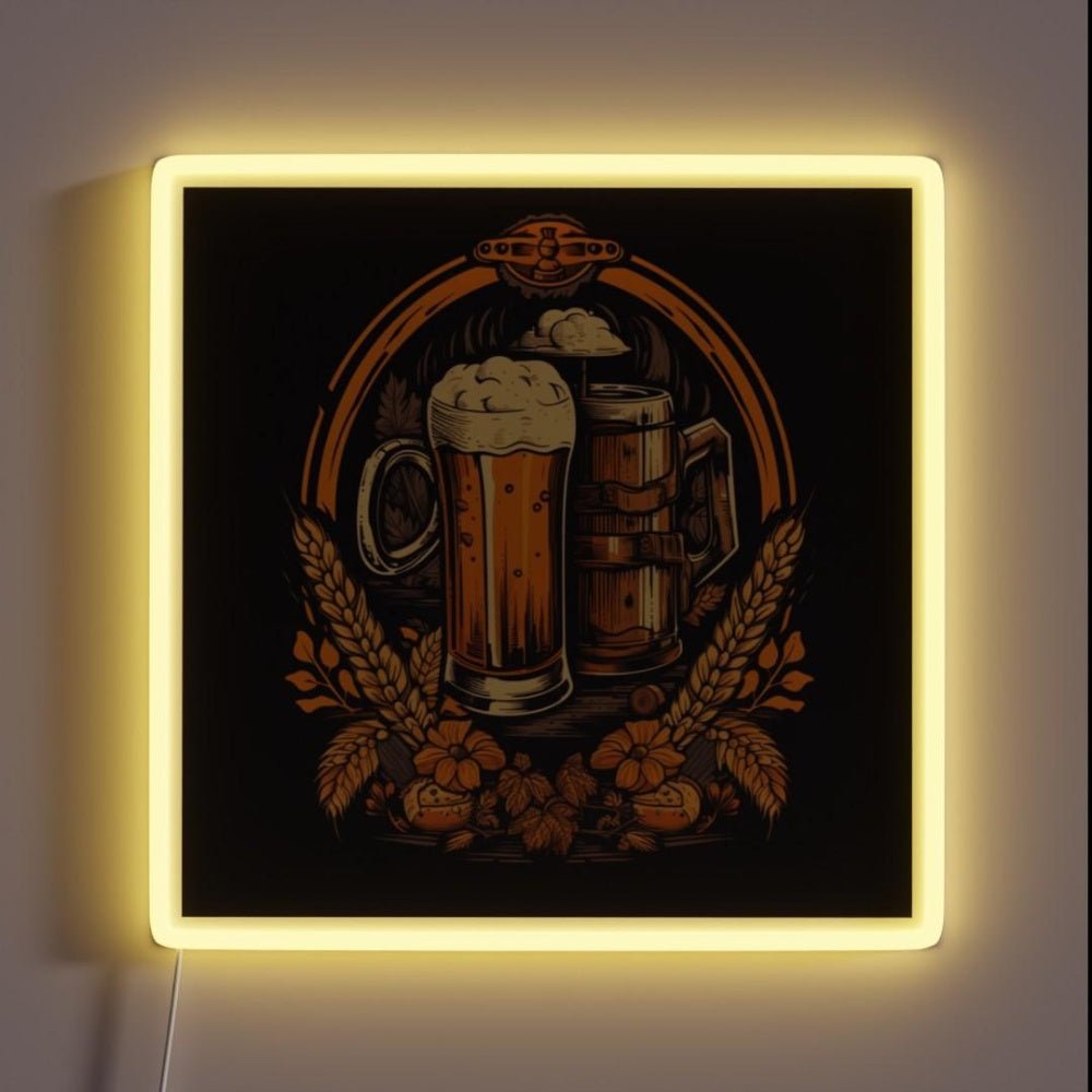 Vintage Beer Rgb Led Neon Sign Bar Wall Decor - Shineneon