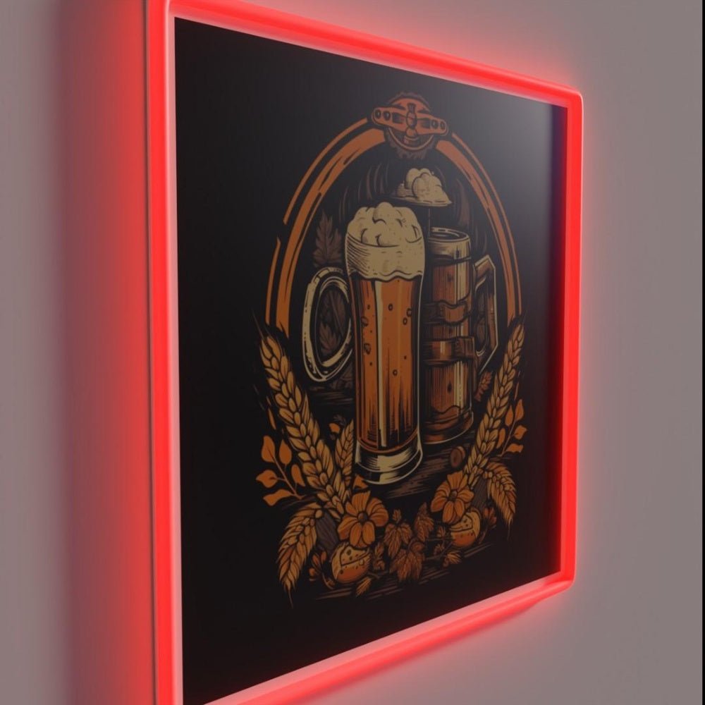 Vintage Beer Rgb Led Neon Sign Bar Wall Decor - Shineneon