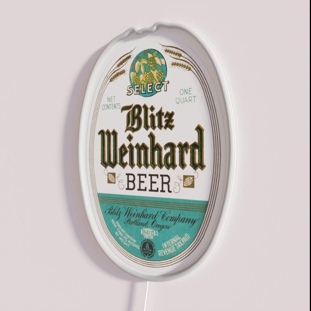 Vintage Blitz Weinhard Select Beer Portland Oregon Led Neon Sign - Shineneon