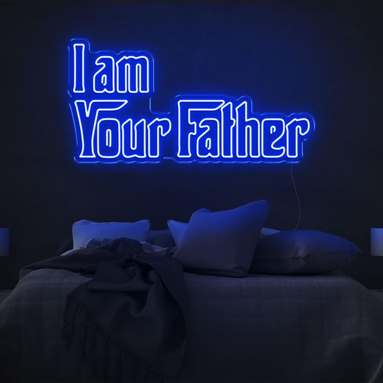 Vintage Blue I Am Your Father Led Neon Sign For Bedroom Decor | Shineneon