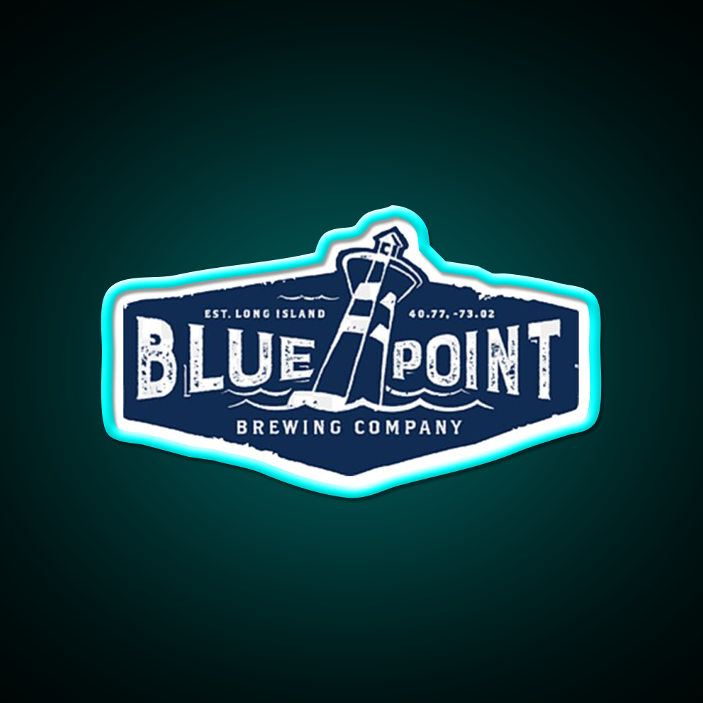 Vintage Blue Point Brewing Company Beer Bar Decor Led Neon Sign Rgb Color