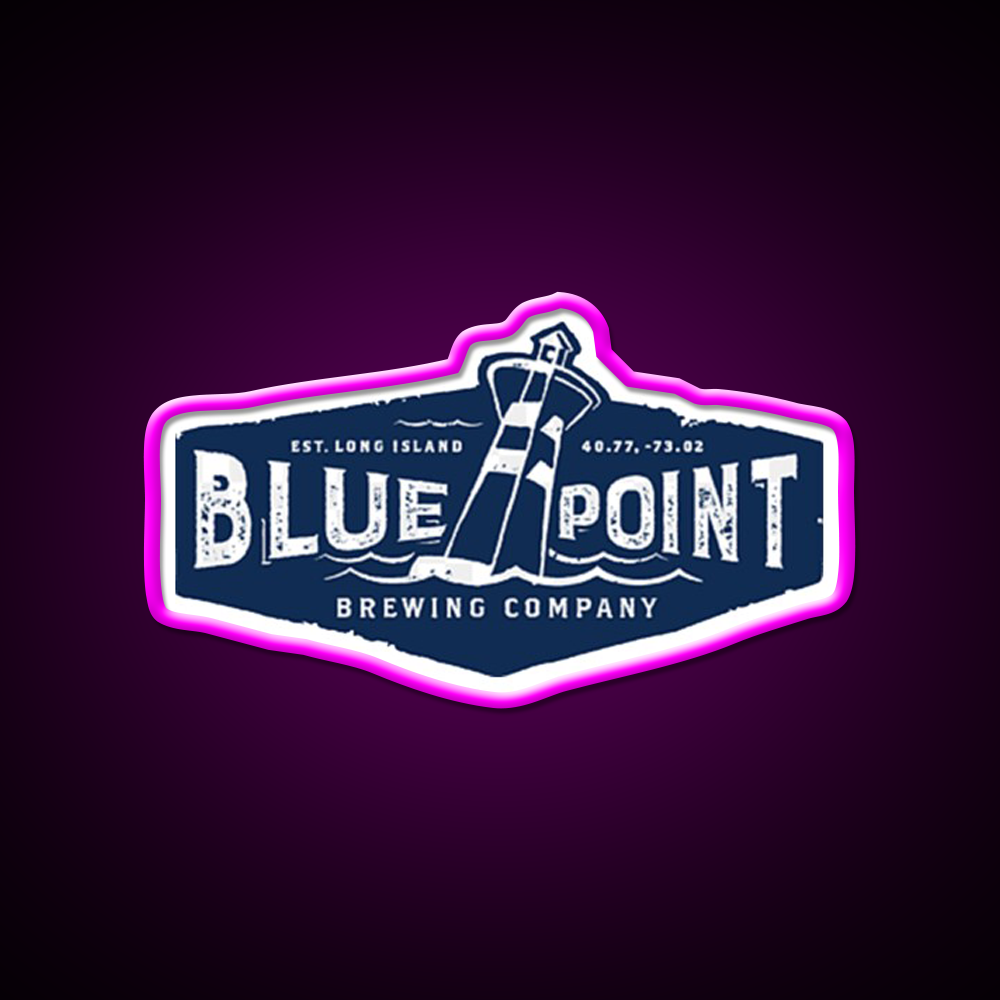 Vintage Blue Point Brewing Company Beer Bar Decor Led Neon Sign Rgb Color