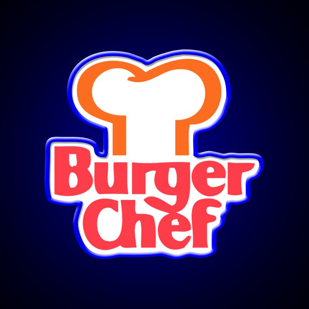 Vintage Burger Chef Fast Food Led Neon Sign For Burger Place Rgb Color - Shineneon