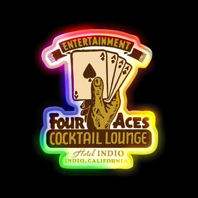 Vintage California Bar Whiskey Drink Bar Led Neon Sign Rgb Color