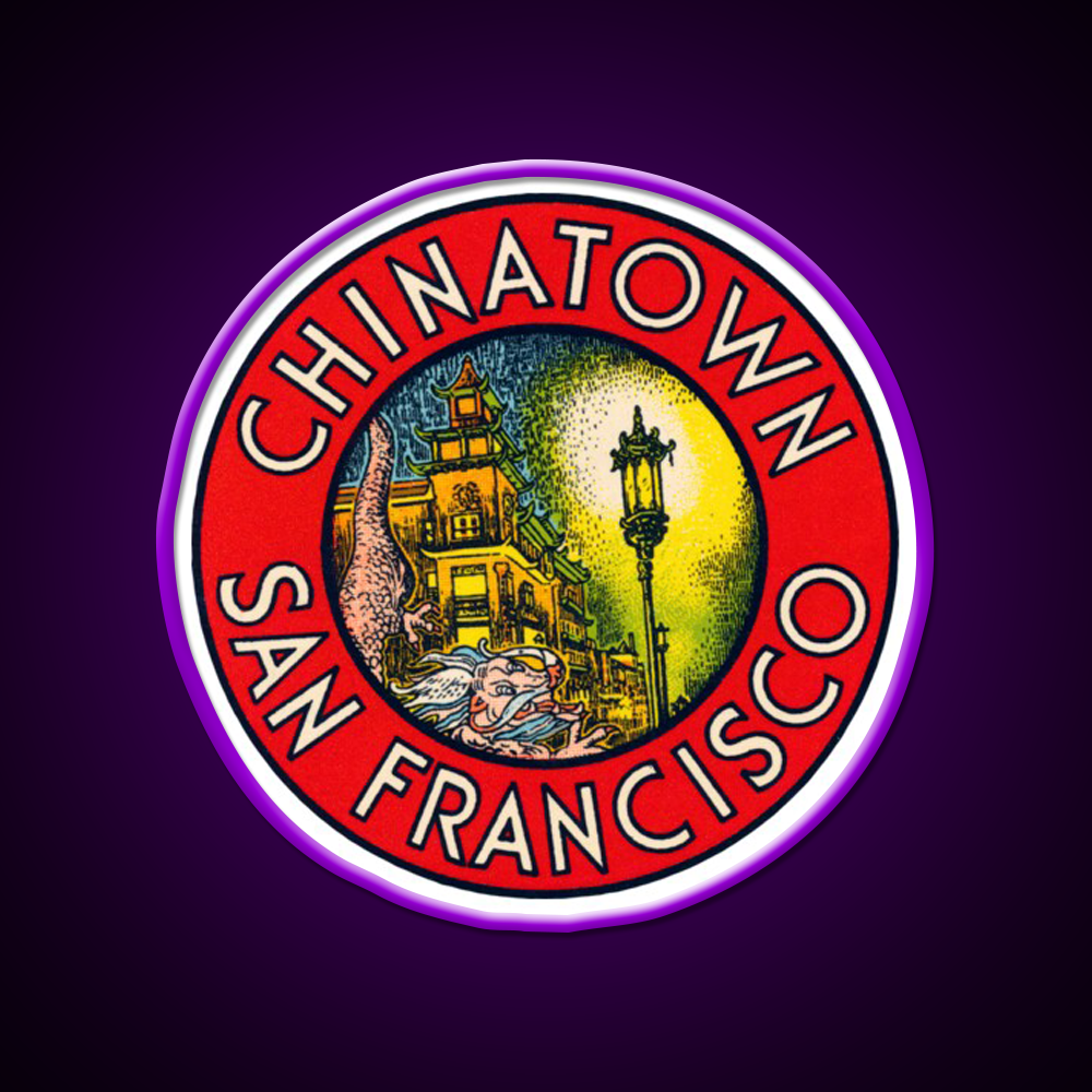 Vintage Chinatown San Francisco Asian Cultural Led Neon Sign Rgb Color - LED neon sign view 9