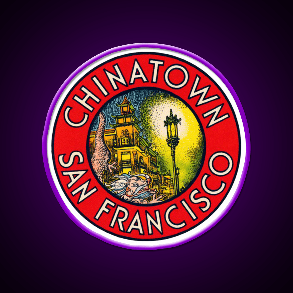 Vintage Chinatown San Francisco Asian Cultural Led Neon Sign Rgb Color - Shineneon