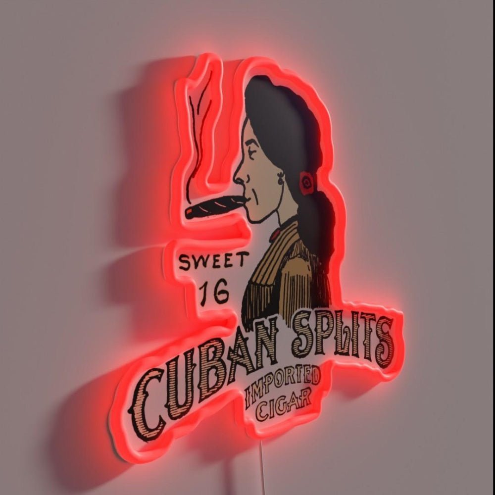 Vintage Cuban Cigar Remix Rgb Led Neon Sign - Shineneon